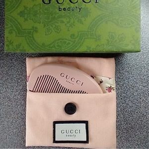 Pouch + Comb Set is a gift from Gucci Beauty cosmetic counter.Pink shade